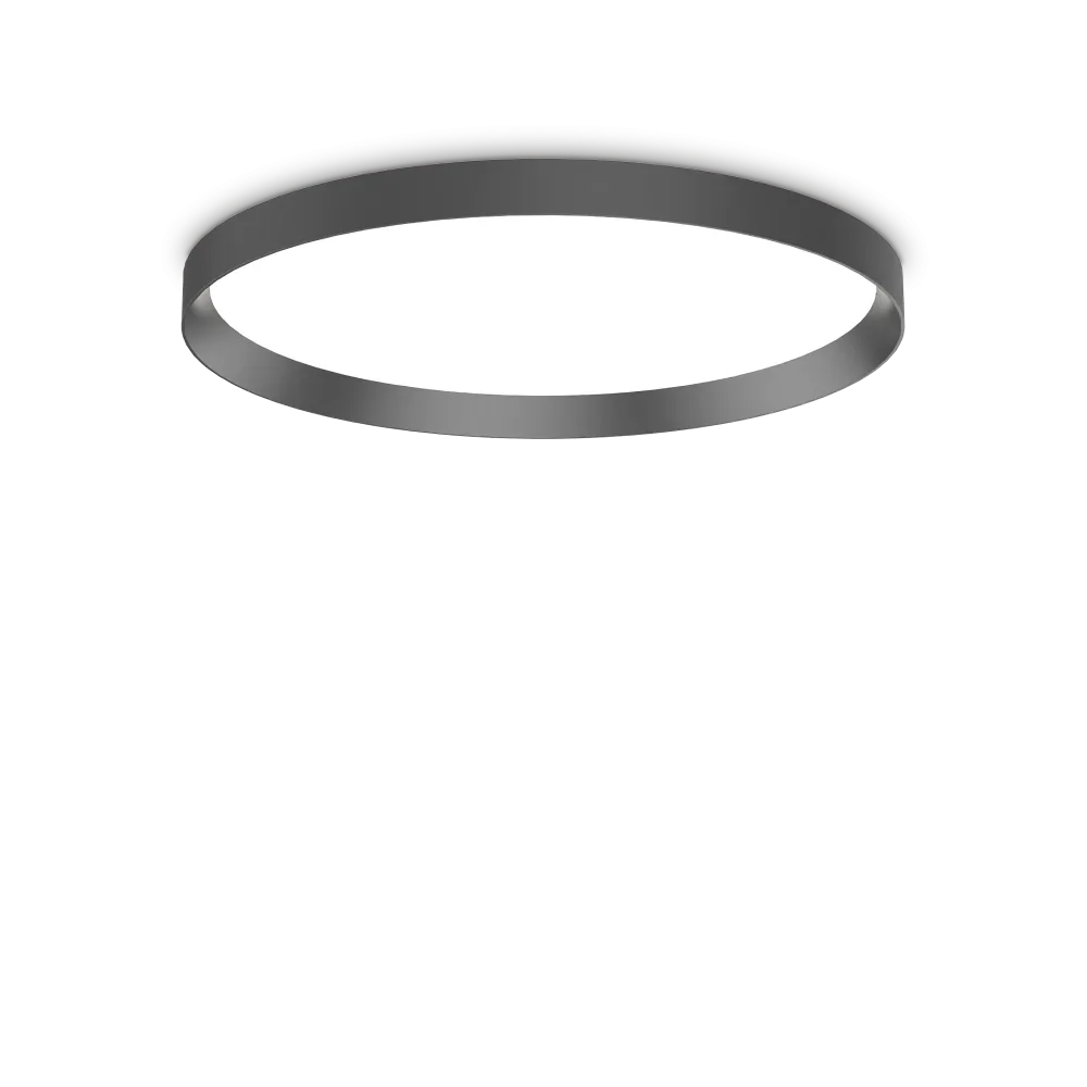 Plafón de techo Ideal Lux Fly negro LED 53W Ø60cm 3000K 292205
