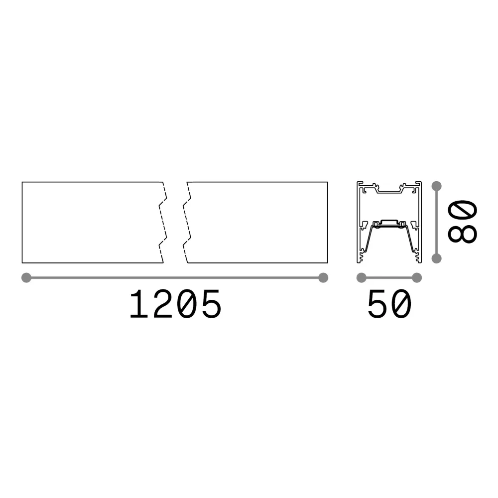 Sistema lineal Ideal Lux Fluo blanco LED 27W 3000K 120,5cm 192437