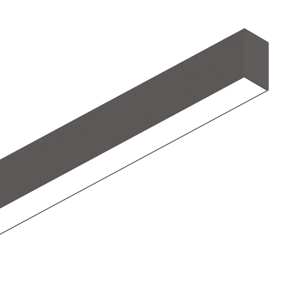 Sistema lineal Ideal Lux Fluo negro LED 2 luces 40W 120,5cm 3000K 192710