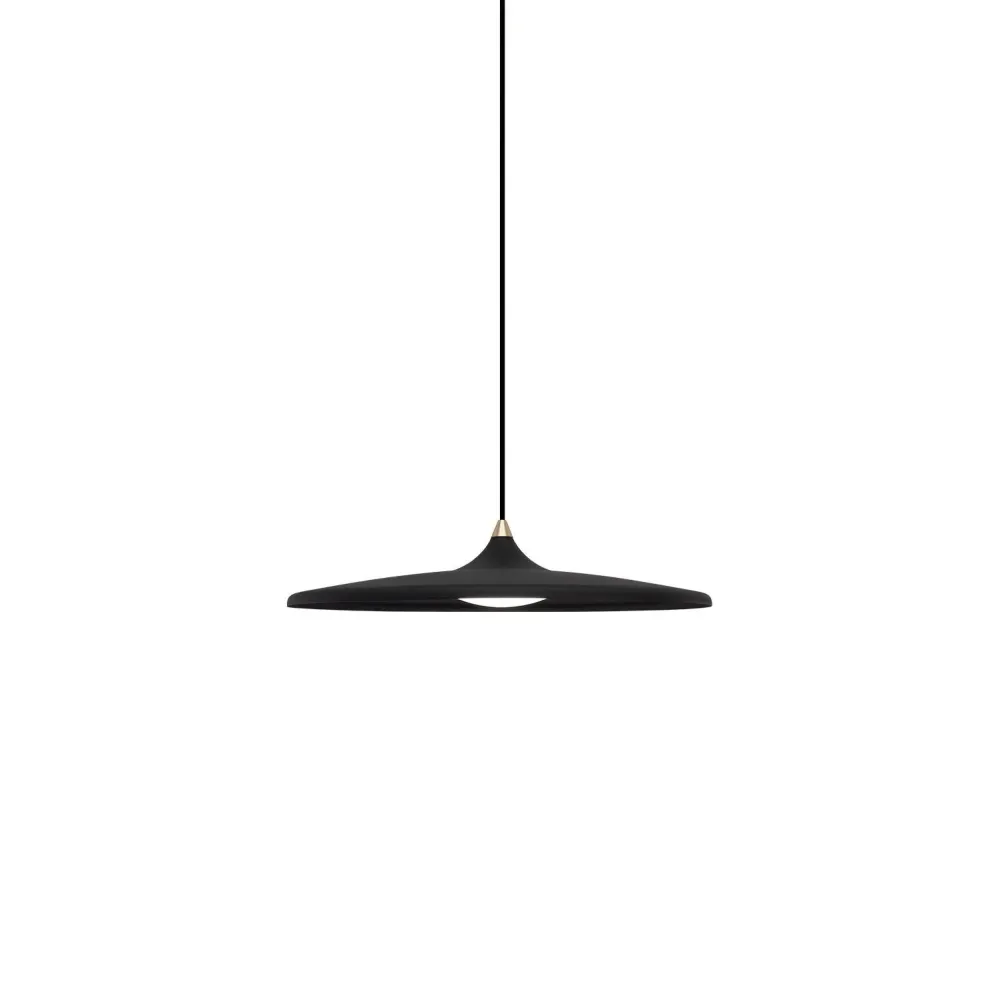 Suspension Ineslam aluminium LED noir/blanc Black