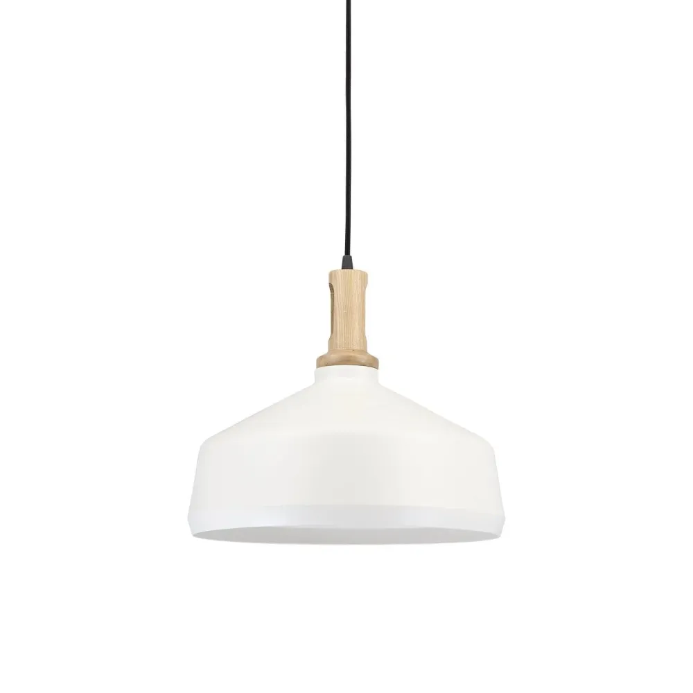 Suspension Ineslam en bois E27