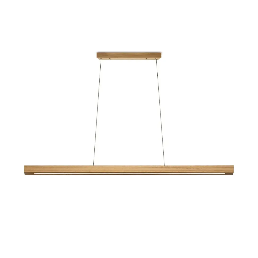 Suspension linéaire Ineslam bois LED (SMD)