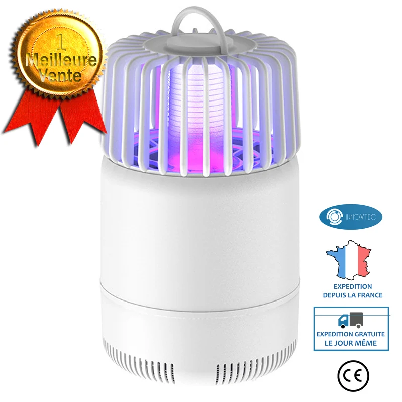 INN® Lampe anti-moustique USB Inhalation Bureau à domicile Intérieur Silencieux Anti-moustique Mère et bébé Chambre Extéri...