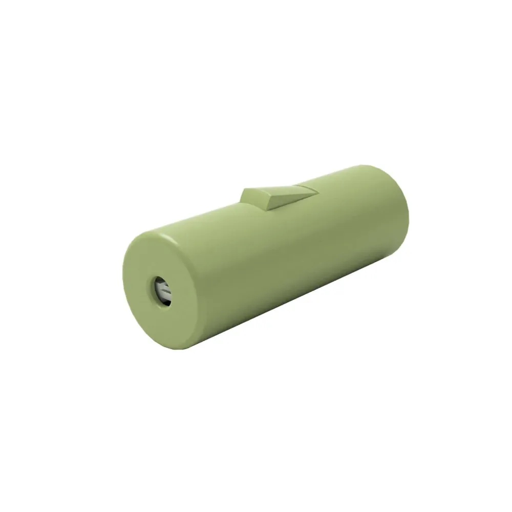 Interrupteur unipolaire à bascule de forme cylindrique avec borne de terre - Vert prairie