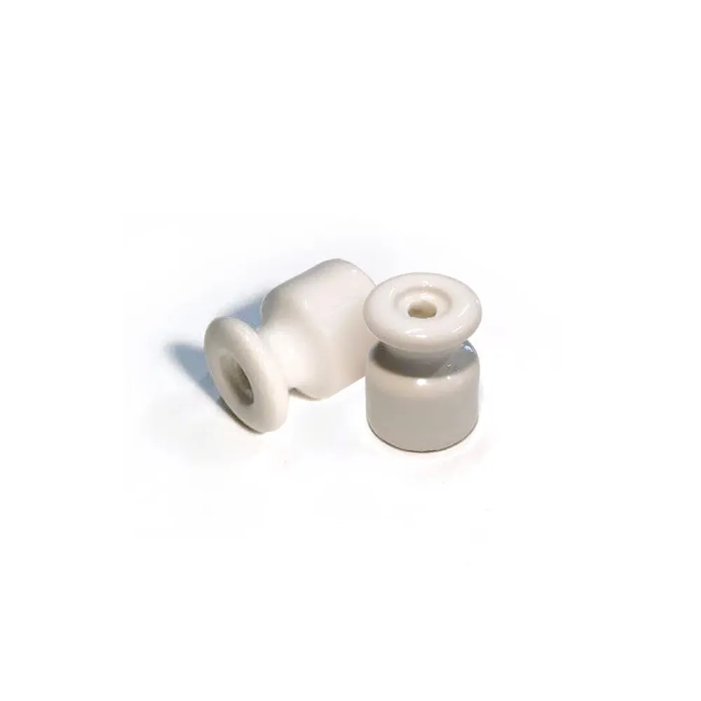 Isolateur en porcelaine pour installation murale 18 mm - Blanc
