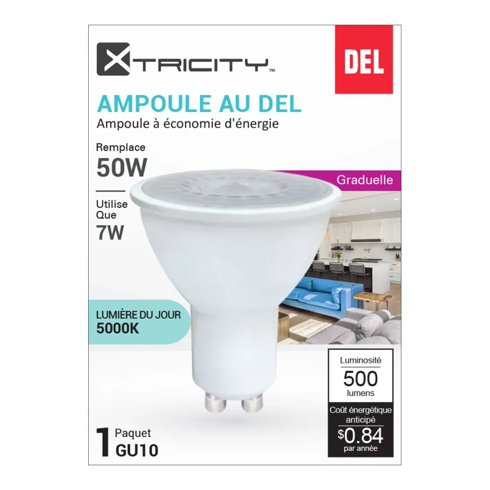 Xtricity Ampoule GU10 Del Lumière du Jour Graduelle 7W Culot GU10 JESSAR