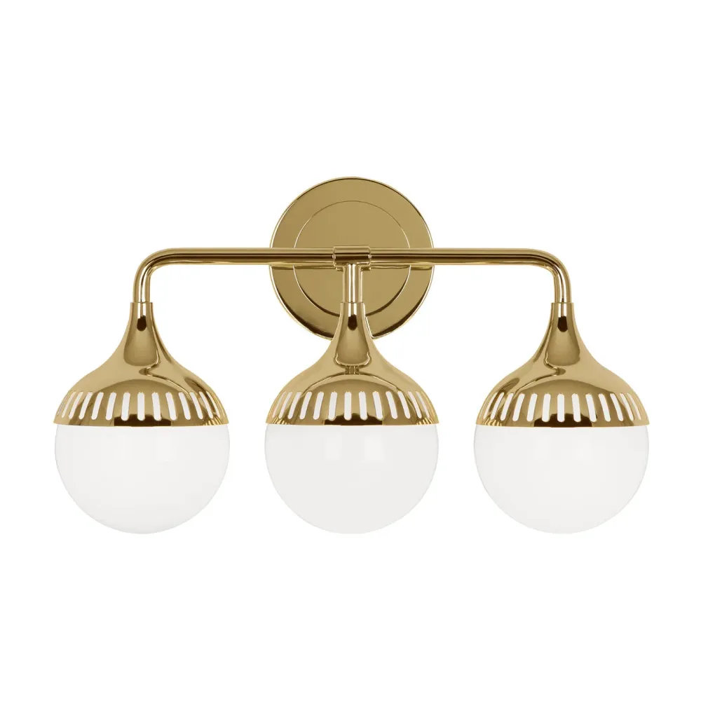 Jonathan Adler Applique Murale Rio À 3 Lampes | Or