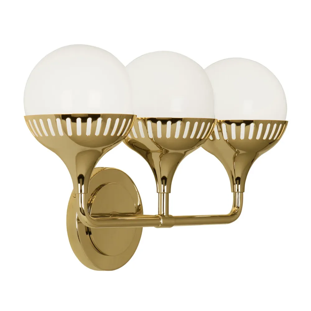 Jonathan Adler Applique Murale Rio À 3 Lampes | Or