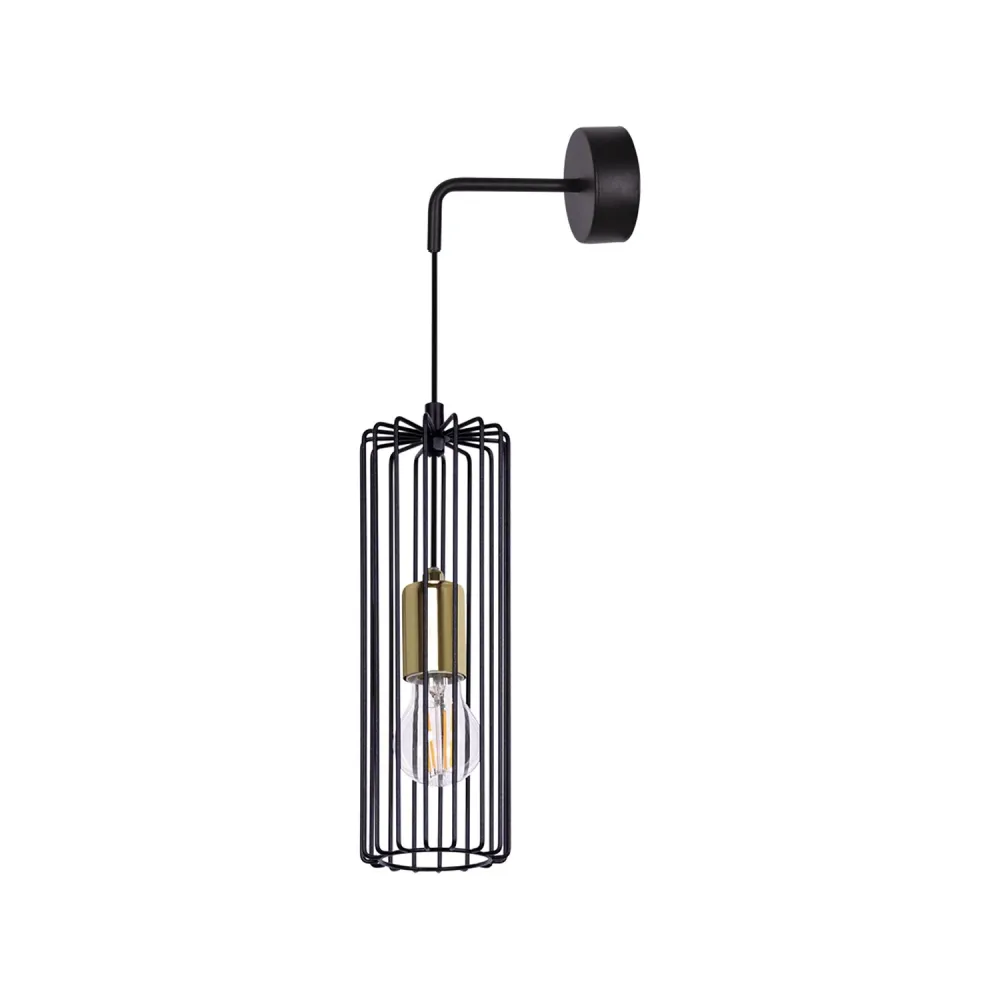 Applique murale Kaja Gabia 1L, douille E27, hauteur 50 cm