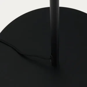 Lampadaire Brisia en métal finition noire avec 1 boule en verre dépoli Ø 30 cm Kave Home Mauritius