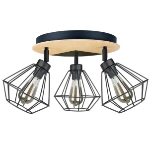 Plafonnier Keter Lighting Westa 3L E27 H 24,0 cm