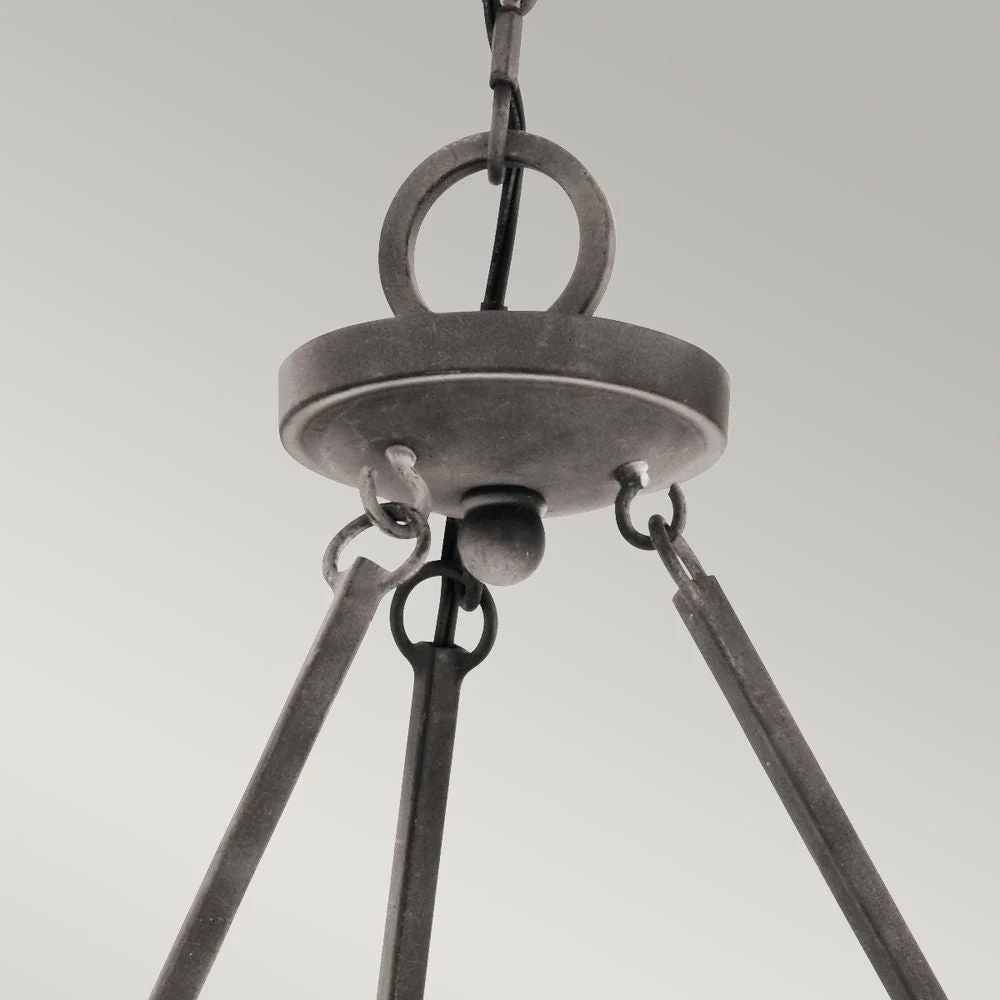 Lustre Kichler (KL-TAULBEE6) Taulbee en placage bois E14 6L