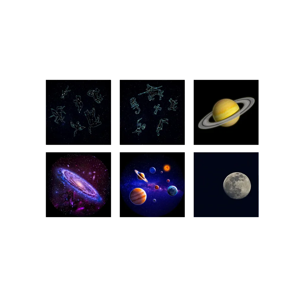 Kidywolf Kidystar Projecteur Galaxies - 6 disques interchangeables - Bleu