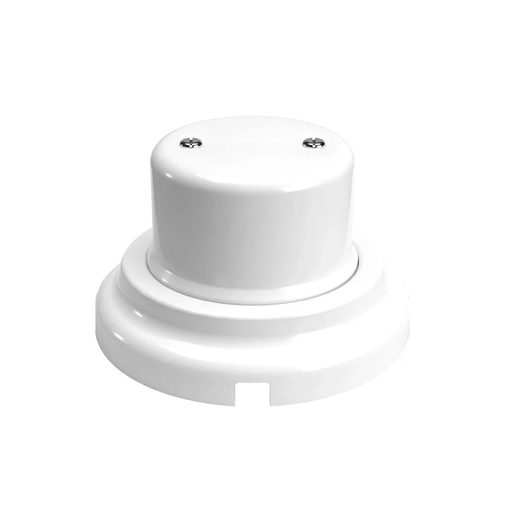 Kit boîte de dérivation et socle en porcelaine - Blanc