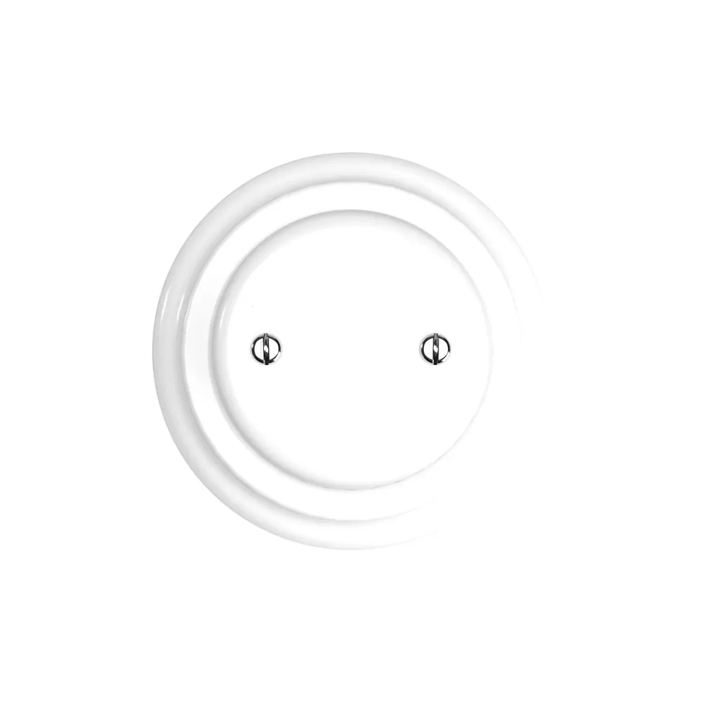 Kit boîte de dérivation et socle en porcelaine - Blanc