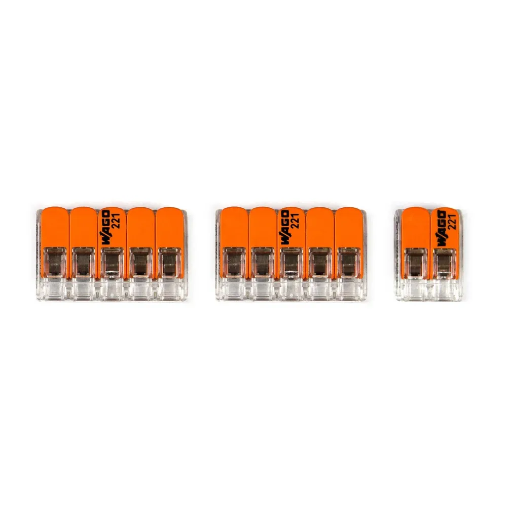 Kit de connexion WAGO compatible avec câble 2x pour pavillon à 4 trous