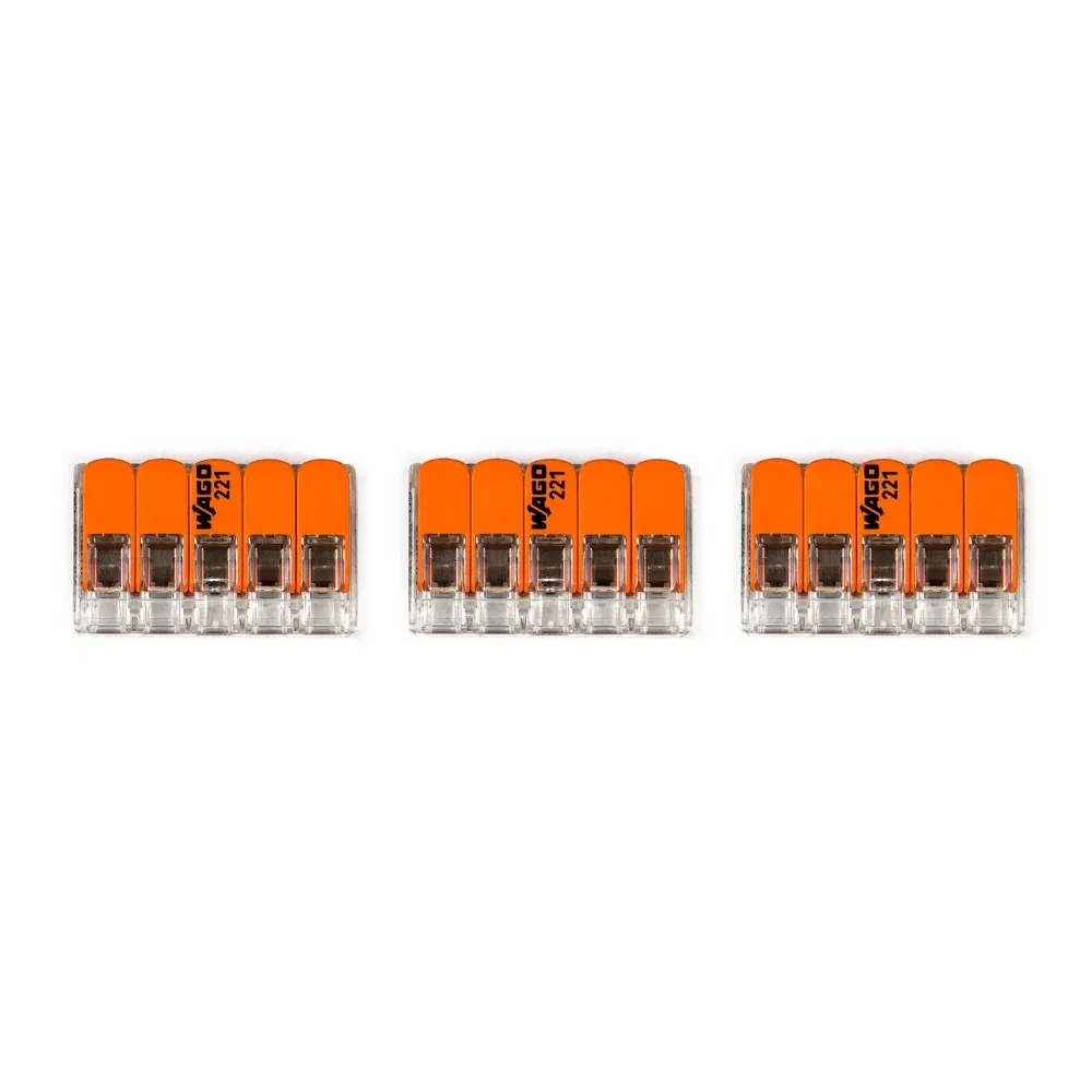 Kit de connexion WAGO compatible avec câble 3x pour pavillon à 3 trous