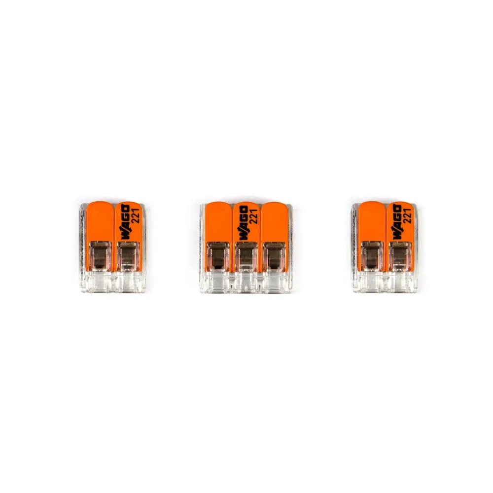 Kit de connexion WAGO compatible avec câble 3x pour pavillon à 1 trou