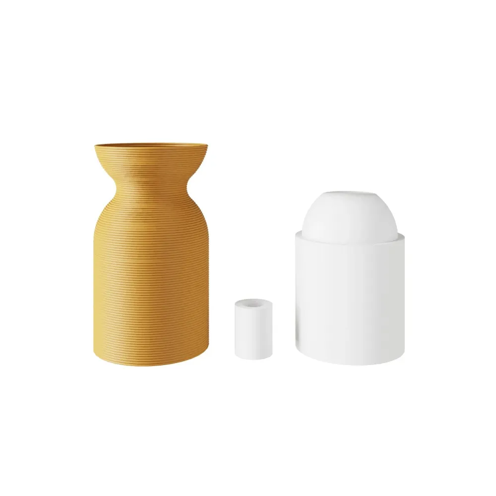 Kit douille E26 en plastique recyclé issu de l’impression 3D - Ocre