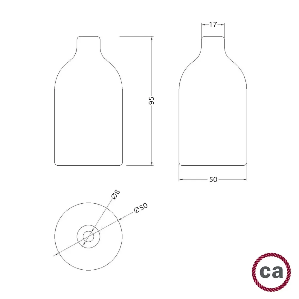 Kit douille E27 en bois avec serre-câble dissimulé - Neutre