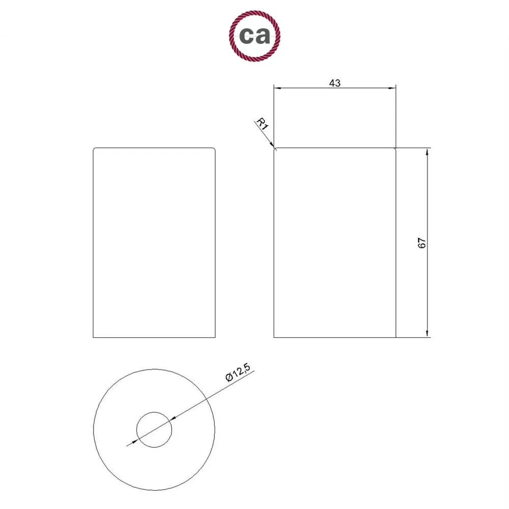 Kit douille E27 Pastel en métal avec serre-câble dissimulé – Moutarde