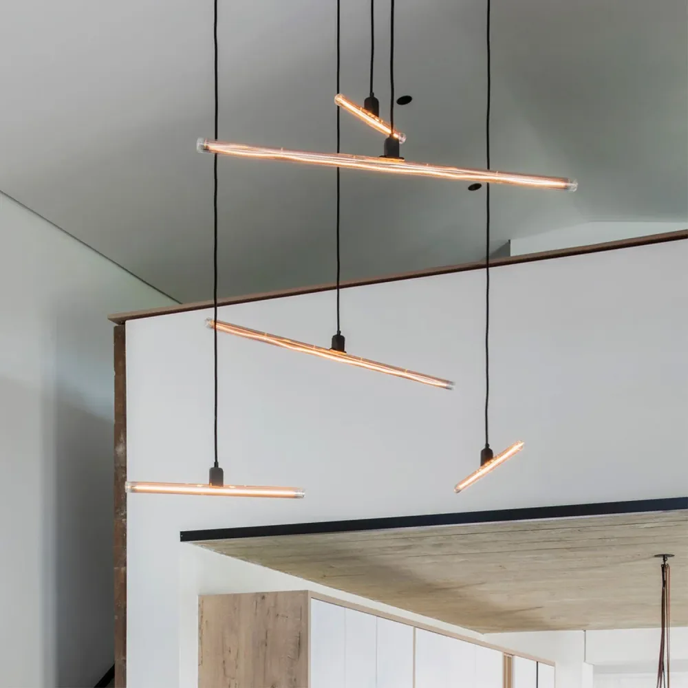 Kit douille esse14 pour lampes suspendues avec connexion S14d - Effet Brown marble