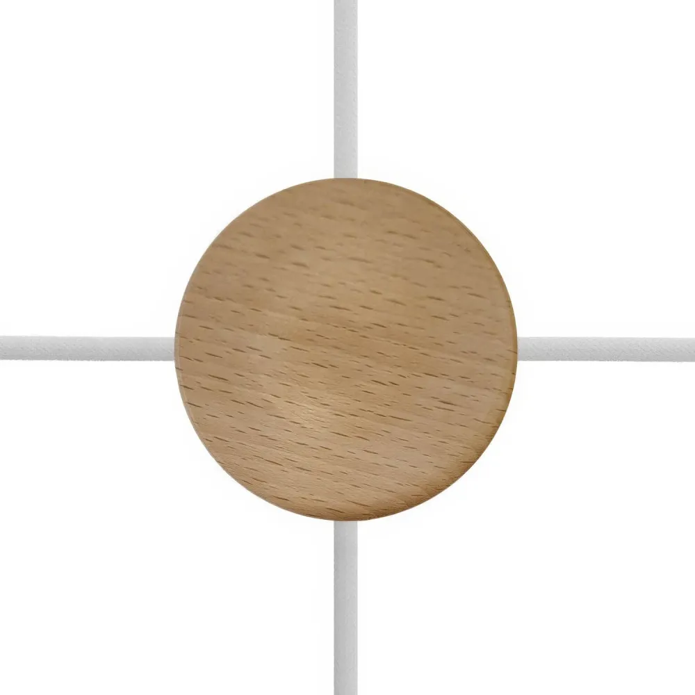 Kit Mini pavillon cylindrique en bois à 4 trous latéraux (boîte de dérivation) - Neutre