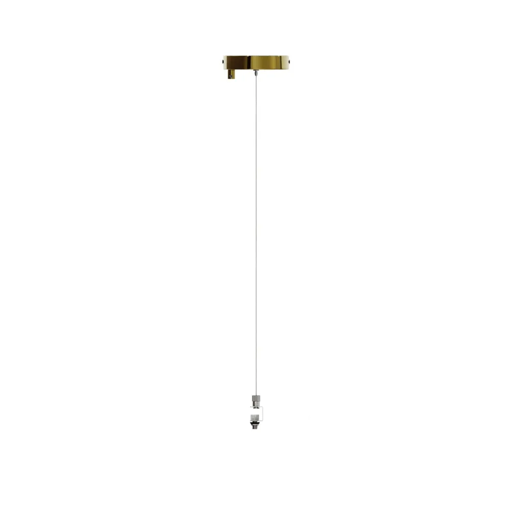 Kit Pavillon Ø 120 mm avec suspension en acier et balancier micrométrique - Laiton