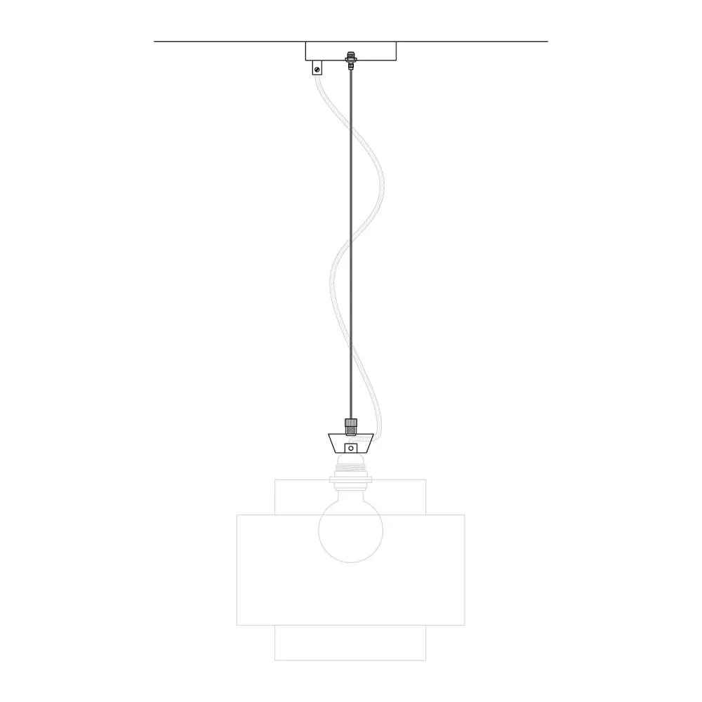 Kit Pavillon Ø 120 mm avec suspension en acier et balancier micrométrique - Chrome