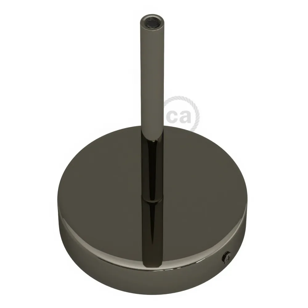 Kit pavillon cylindrique en métal avec serre-câble de 15 cm - Noir perle