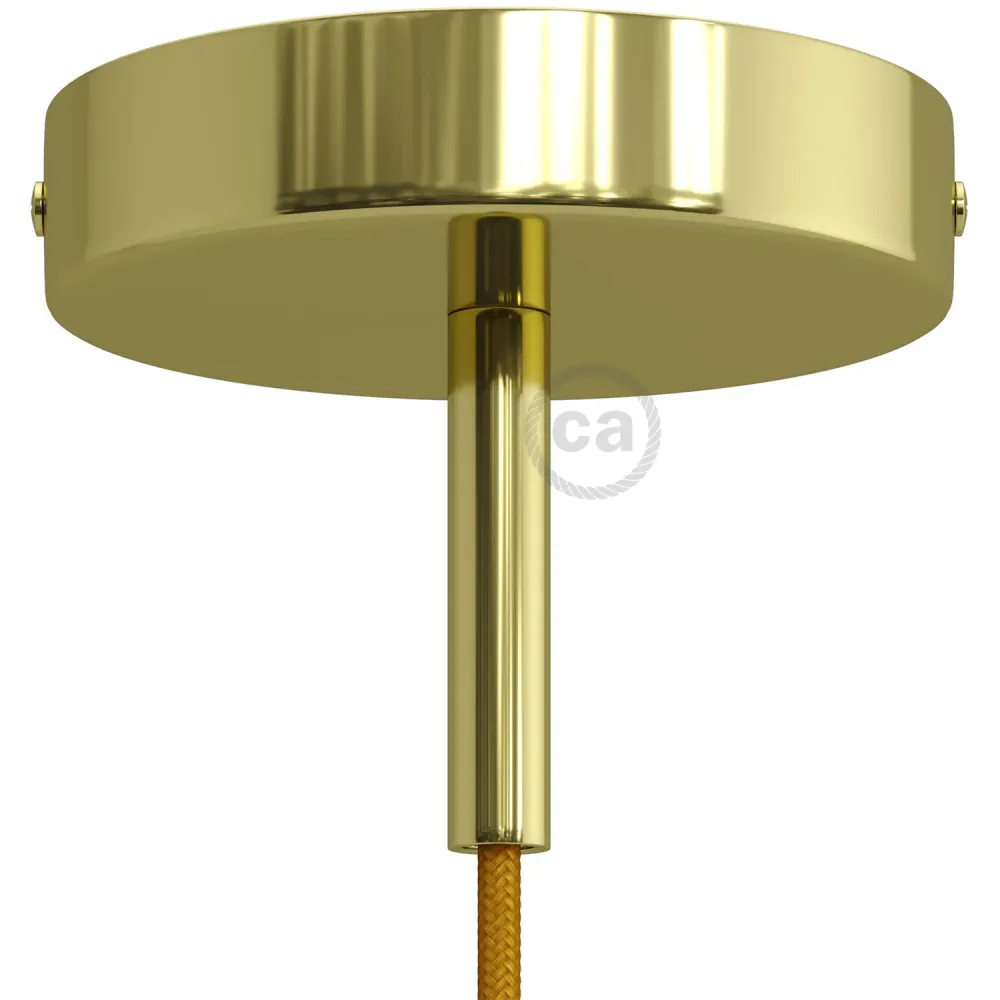 Kit pavillon cylindrique en métal avec serre-câble de 7 cm - Laiton