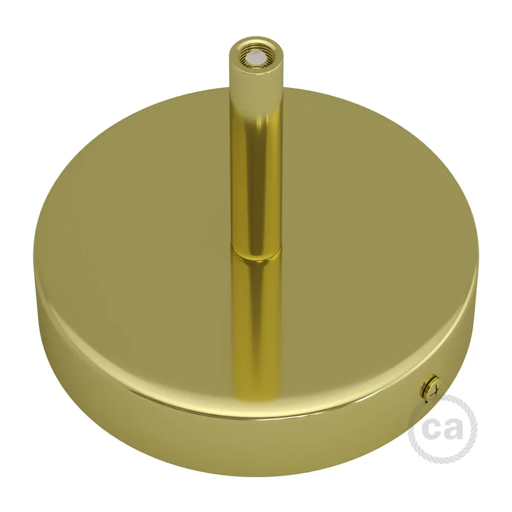 Kit pavillon cylindrique en métal avec serre-câble de 7 cm - Laiton