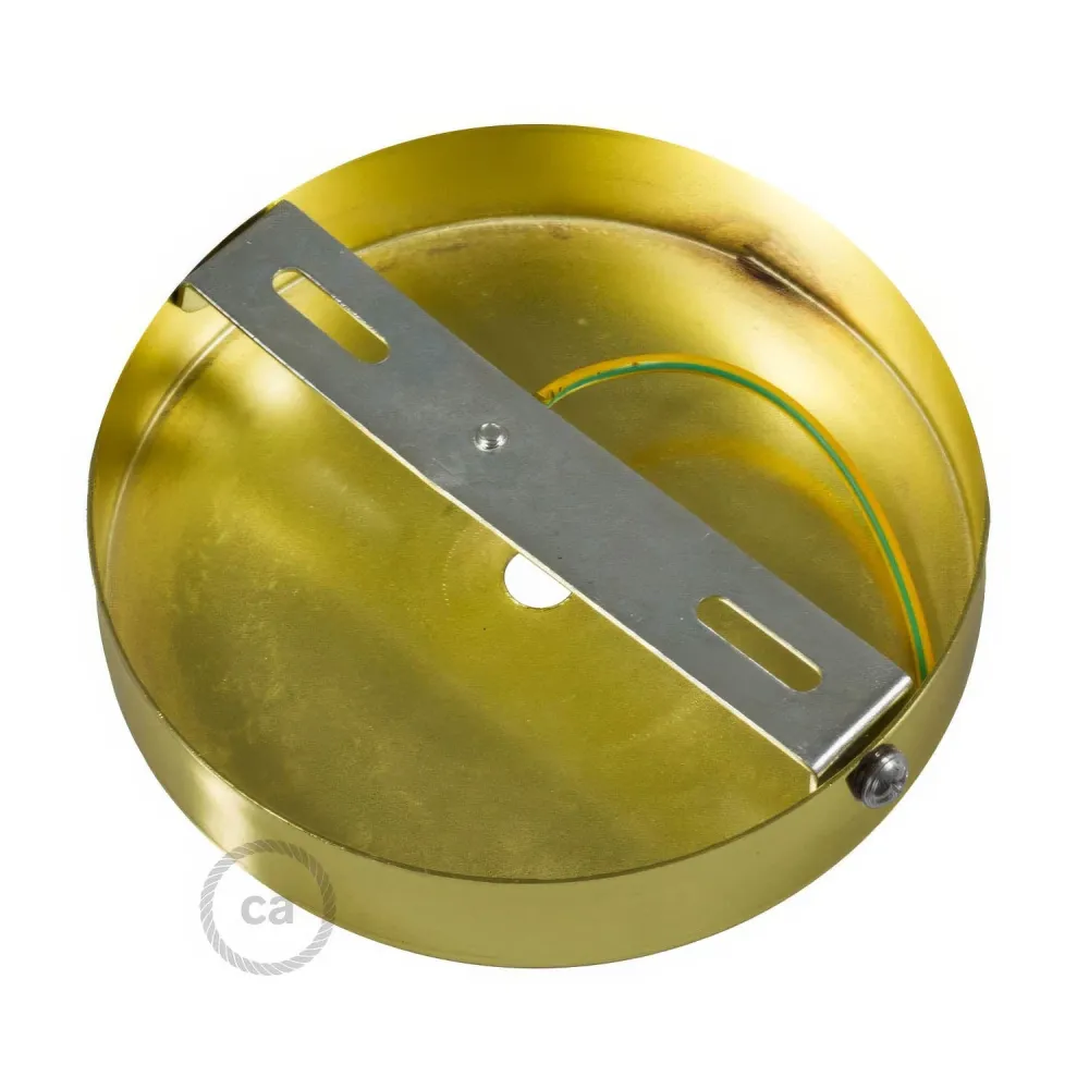 Kit pavillon cylindrique en métal avec serre-câble de 7 cm - Laiton