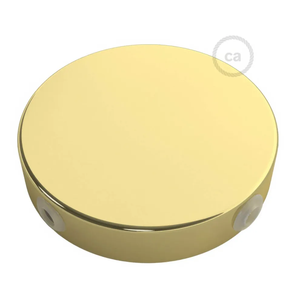 Kit pavillon cylindrique en métal à 4 trous latéraux (boîte de dérivation) - Laiton