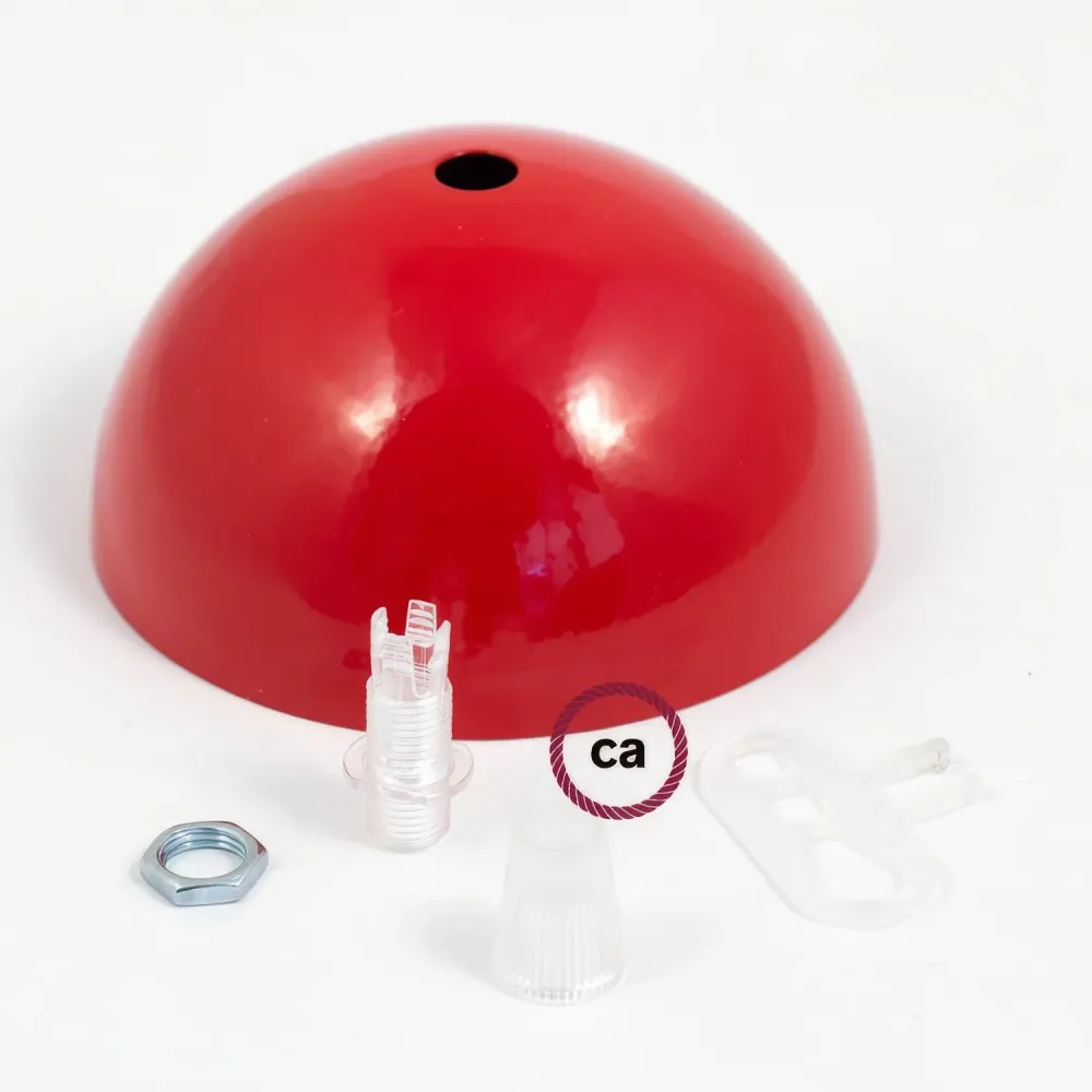 Kit pavillon semi-sphérique en métal peint - Rouge