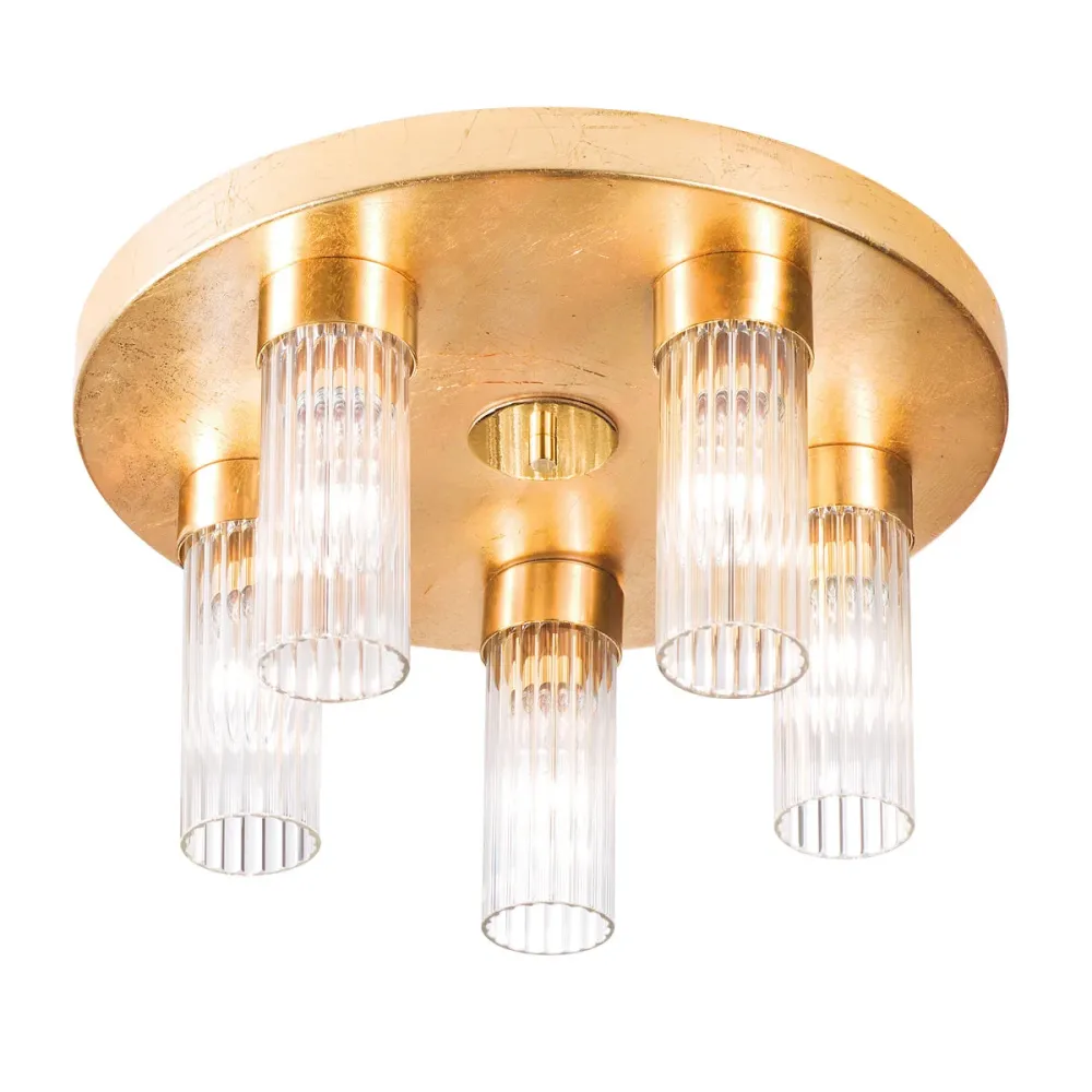 Plafonnier encastré Kolarz en verre GIRO Gold
