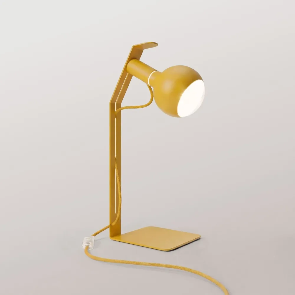 Koso Lucia - Lampe de table avec fiche UK - Jaune
