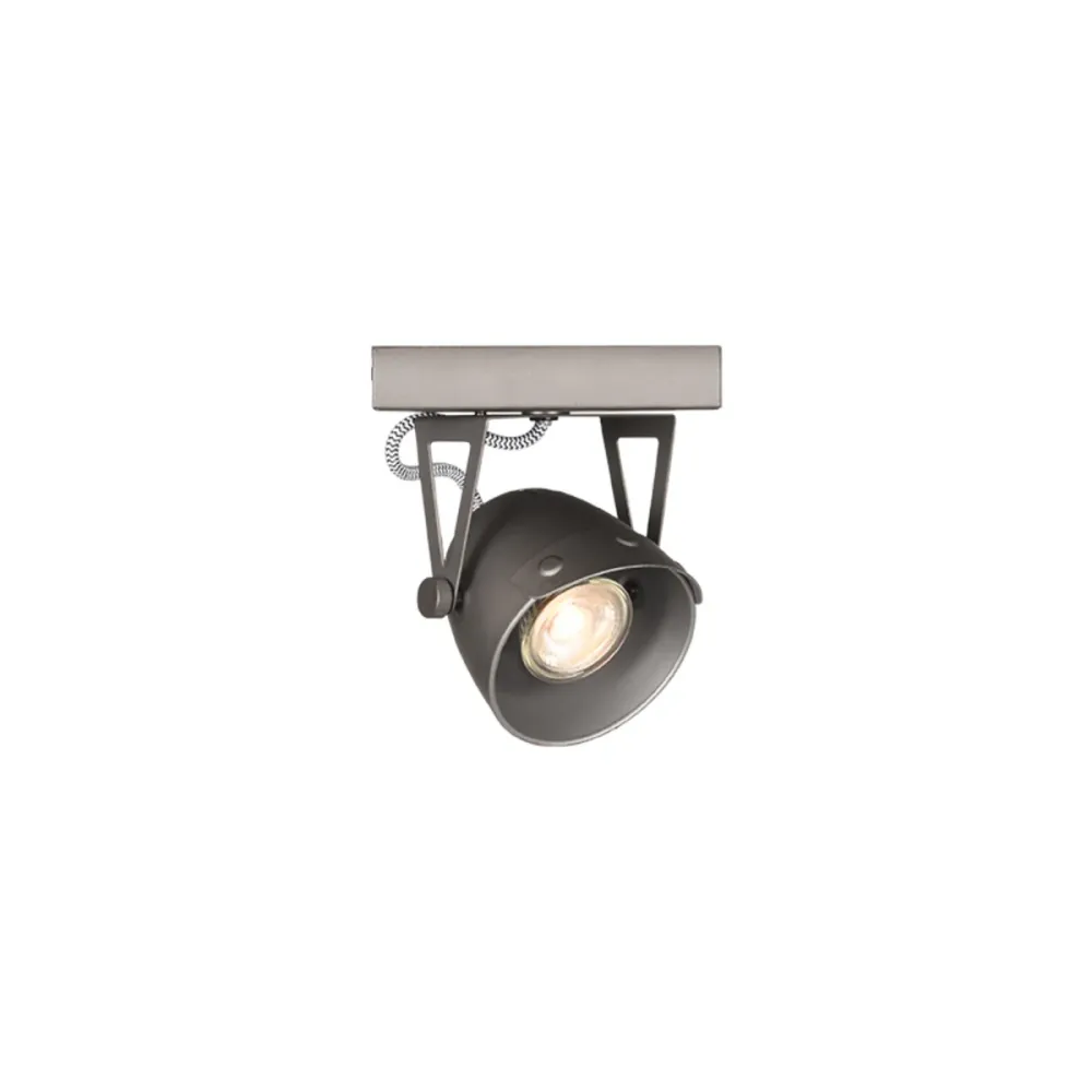 LABEL51 Spot Cap led - Gris - Métal - 1 Lumière