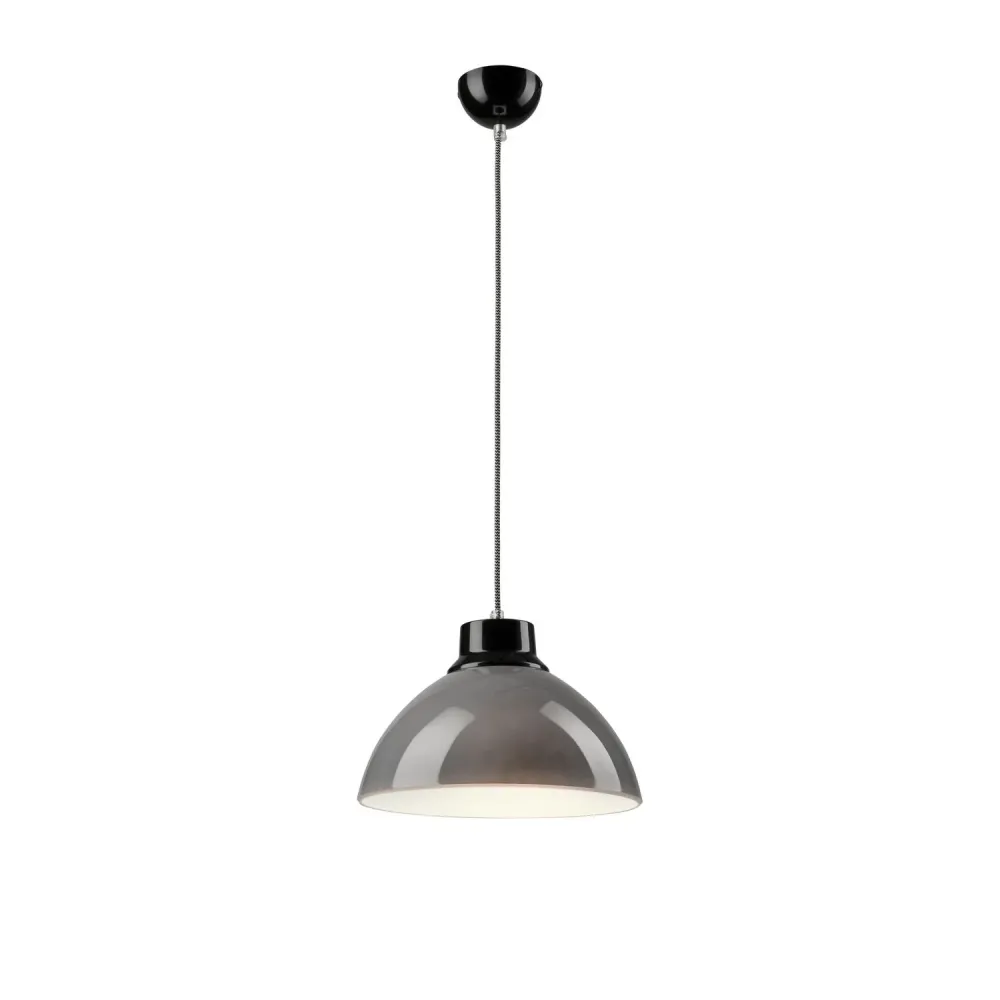 Suspension Lamkur en acier blanc E27 H 83 cm White