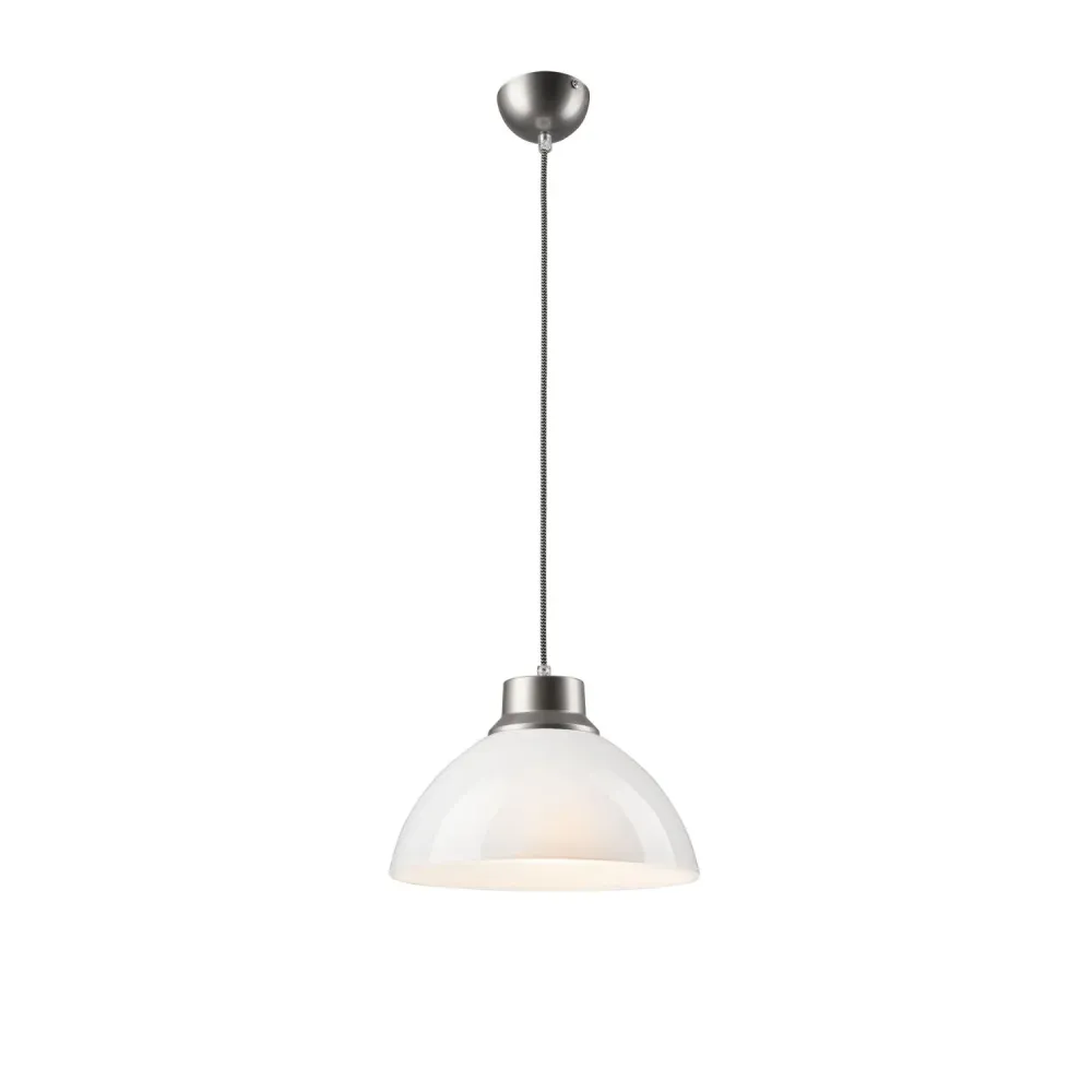 Suspension Lamkur en acier blanc E27 H 83 cm White
