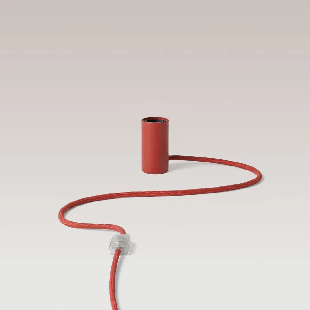 Lampada magnetica plug- con attacco E27 - Rosso