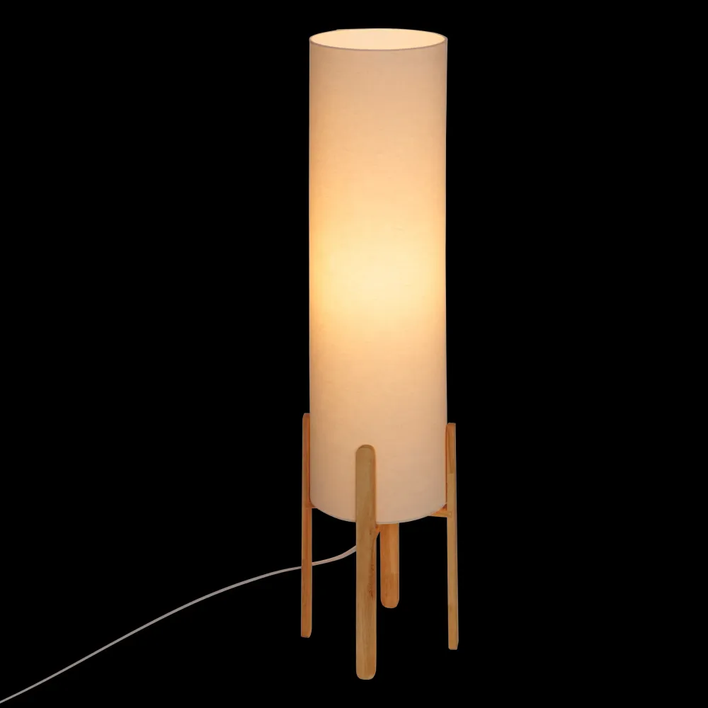 Lampadaire atmosphère alara 110x60xh177cm - bouton-poussoir - noir