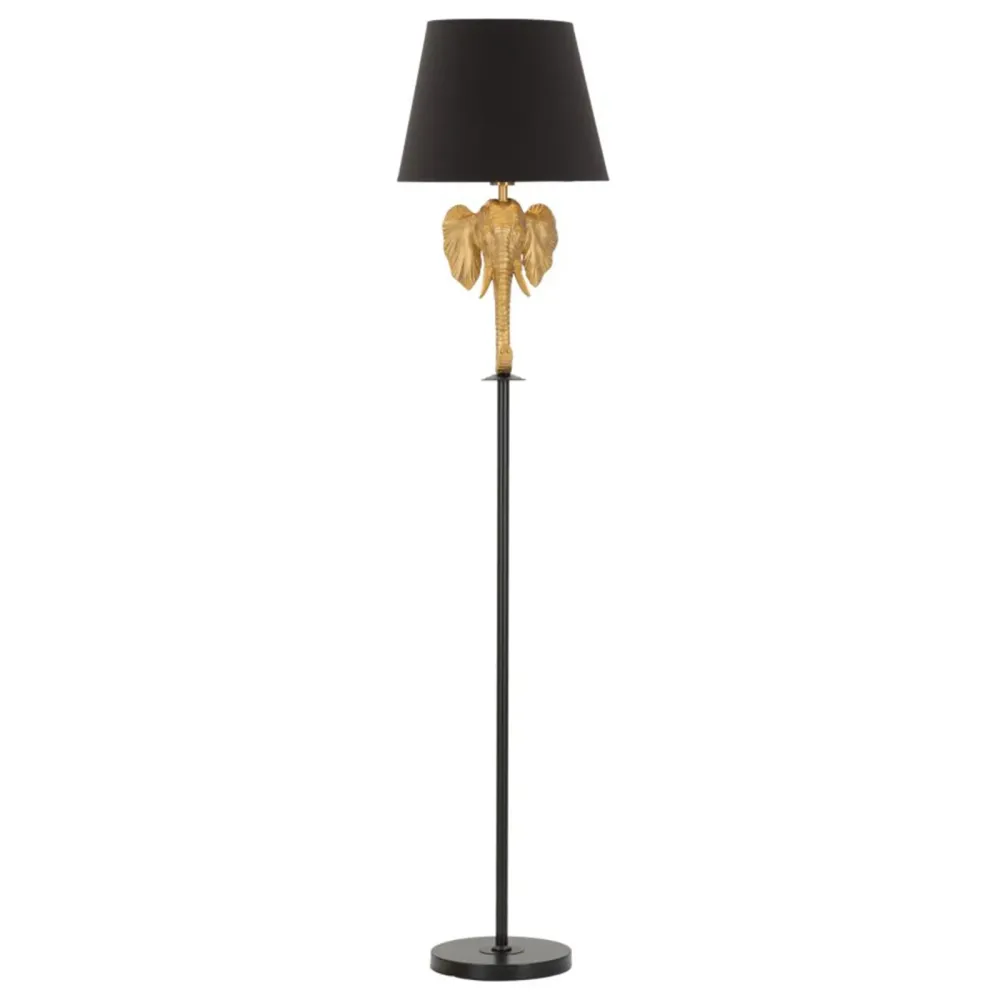Lampadaire "Elefante" avec structure en métal, polyrésine et tissu pour intérieur