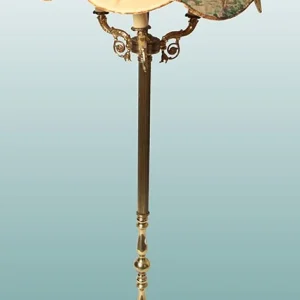 Lampadaire français du début des années 1900 en laiton
