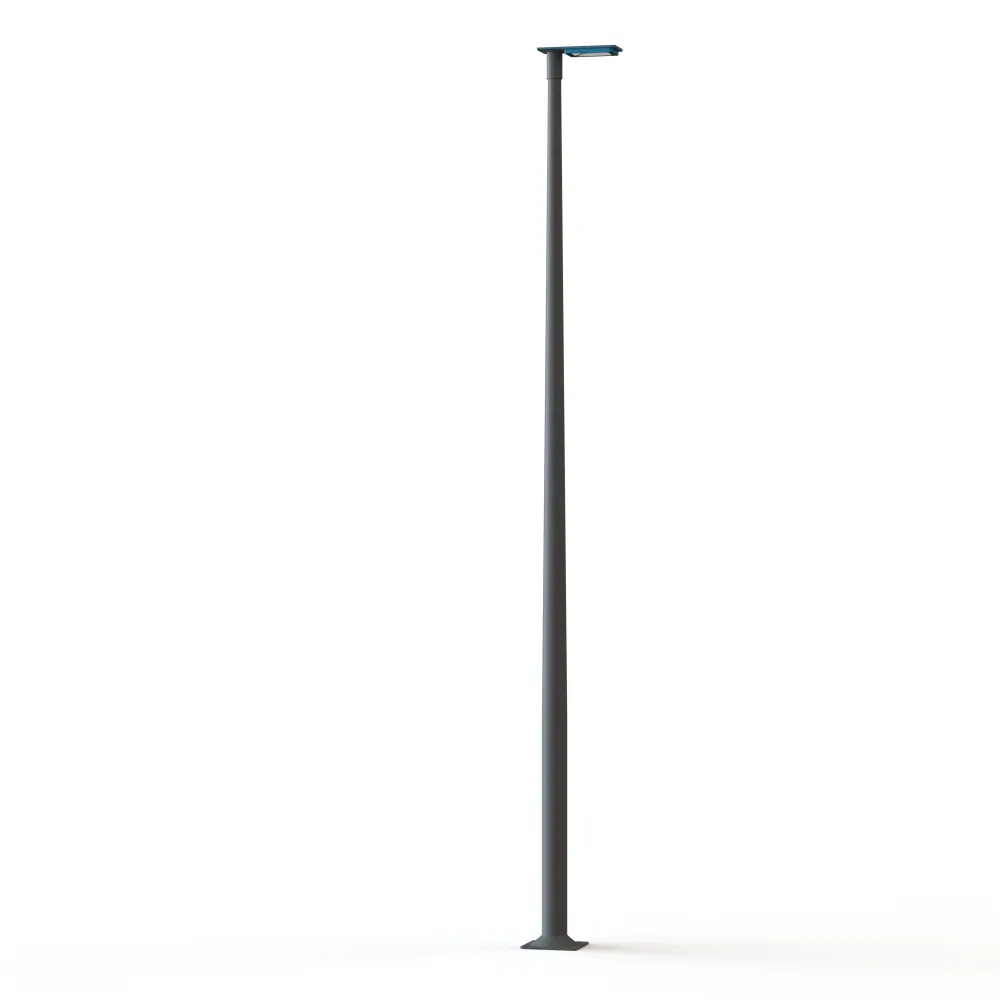 Lampadaire Hector N°3 LED Sym 35W 2700K Dali Bleu 134, Support Gris 107 182347134