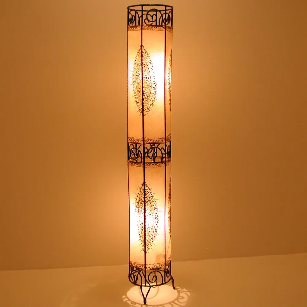 Lampadaire au henné Kadous H130 Blanc