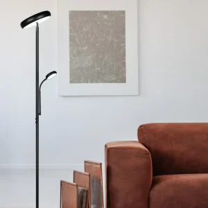 Lampadaire Palermo noir Trio R45741132