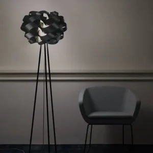 Lampadaire trépied polilux CLOUD noir