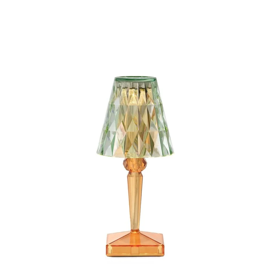 Lampe BATTERY New Colors Orange Vert sans fil Led - Kartell