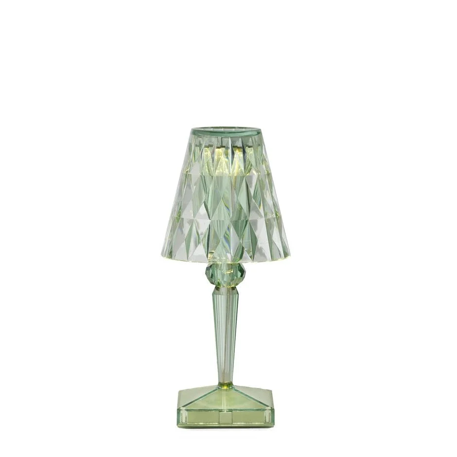 Lampe BATTERY New Colors Vert Menthe sans fil Led - Kartell